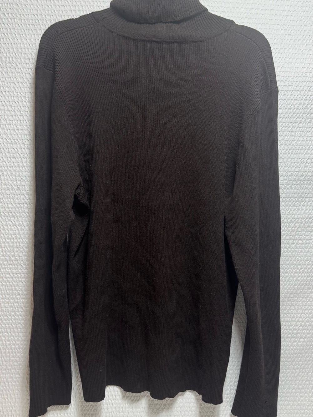 Chico's dark brown  Ribbed Long-Sleeve Turtleneck size 3
